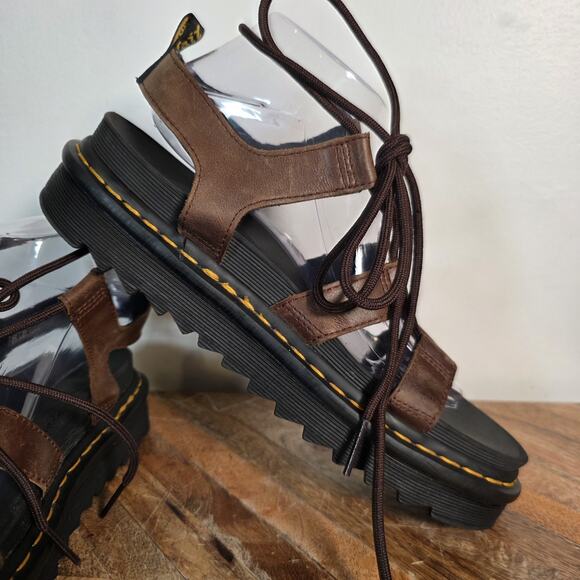 Dr. Martens Nartilla Gladiator Sandals US 10 Women’s Brown Leather Platform - Picture 7 of 10